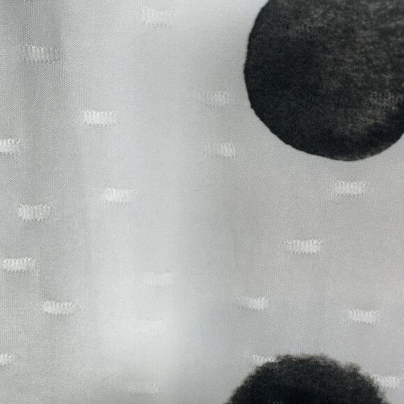 Jess & Jane Sleeveless Top Large Black White Cowl Neck Abstract Print Tunic Tank - Picture 3 of 10